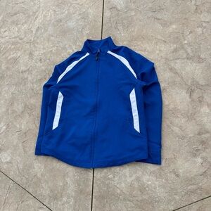 Russell Athletic Blue Full Zip Track Jacket White Accents